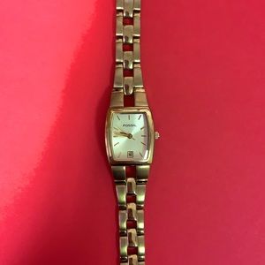 Gold Thin Fossil Women’s Watch